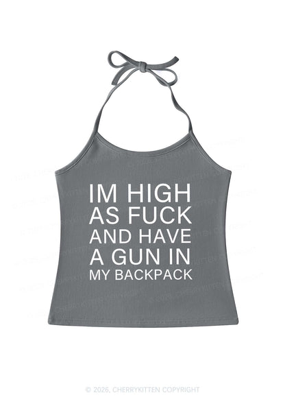 Im High Y2K Halter Neck Cami Cherrykitten