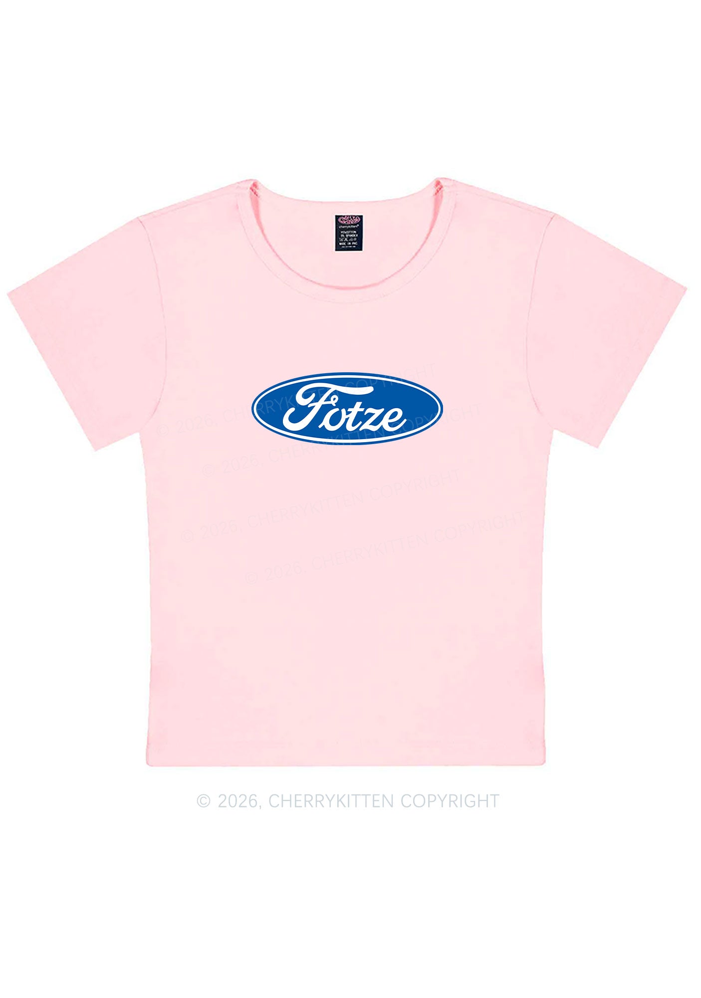 Fotze Y2K Baby Tee Cherrykitten
