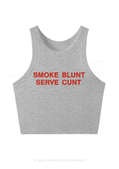 Smoke Blunt Y2K Crop Tank Top Cherrykitten