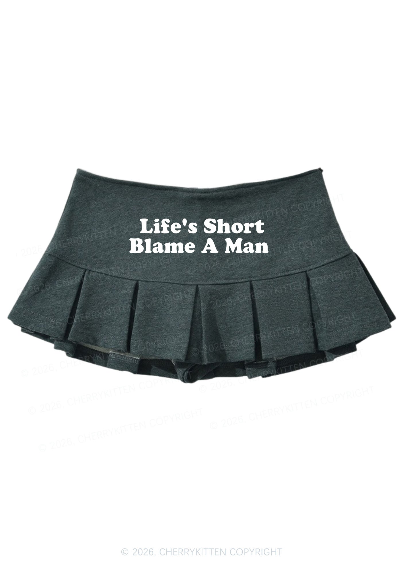 Blame A Man Y2K Mini Pleated Skirts Cherrykitten