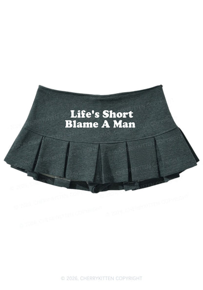 Blame A Man Y2K Mini Pleated Skirts Cherrykitten