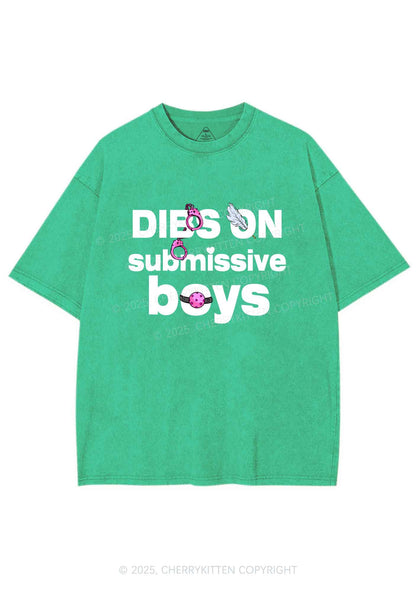 Dibs On S Boys Y2K Shirts Washed Tee Cherrykitten