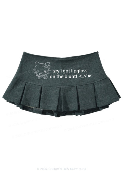 Sorry About Lipgloss Y2K Mini Pleated Skirts Cherrykitten
