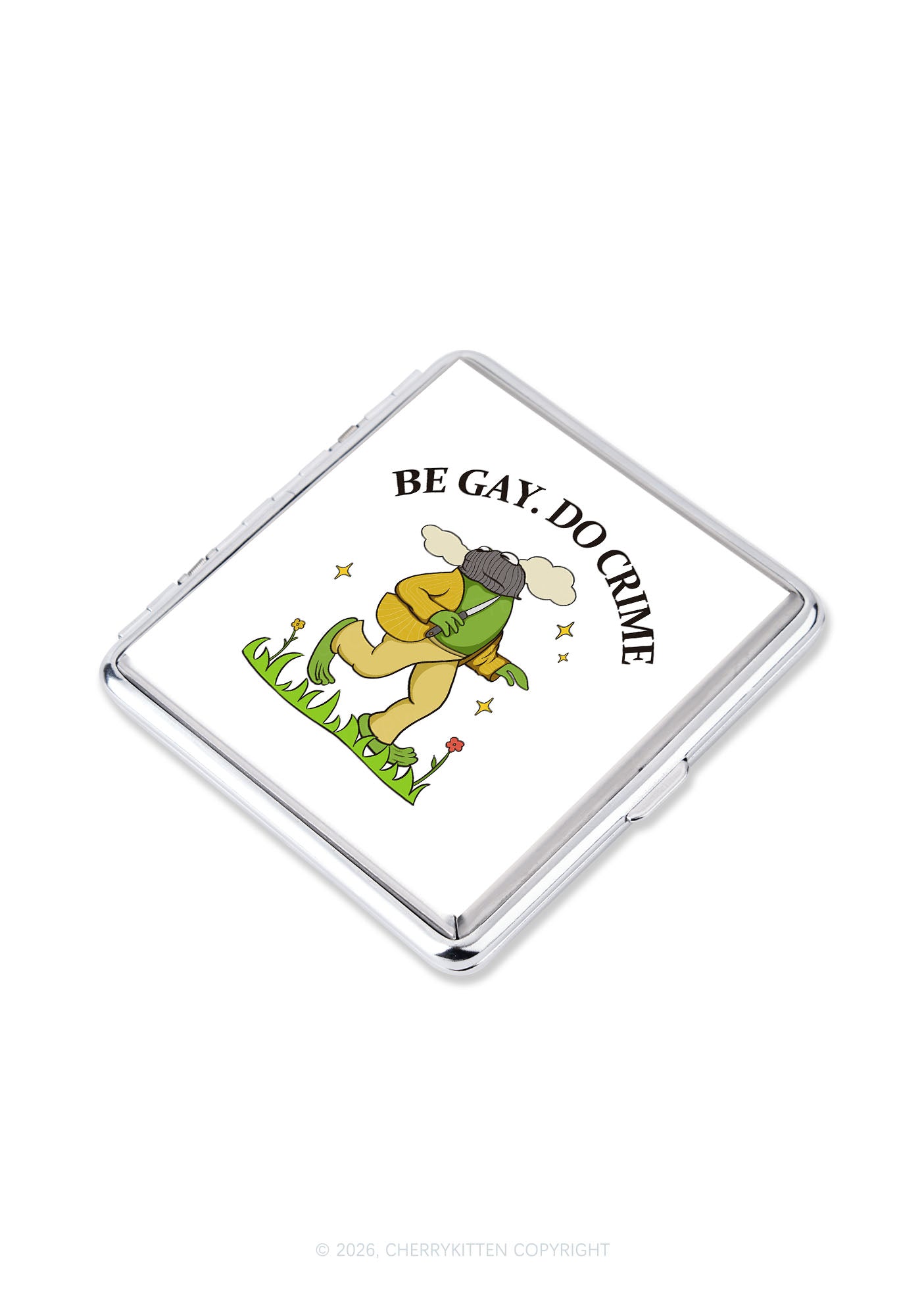 Be Gay Do Crime Frog Pride Y2K Cigarette Case Cherrykitten