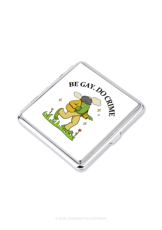Be Gay Do Crime Frog Pride Y2K Cigarette Case Cherrykitten