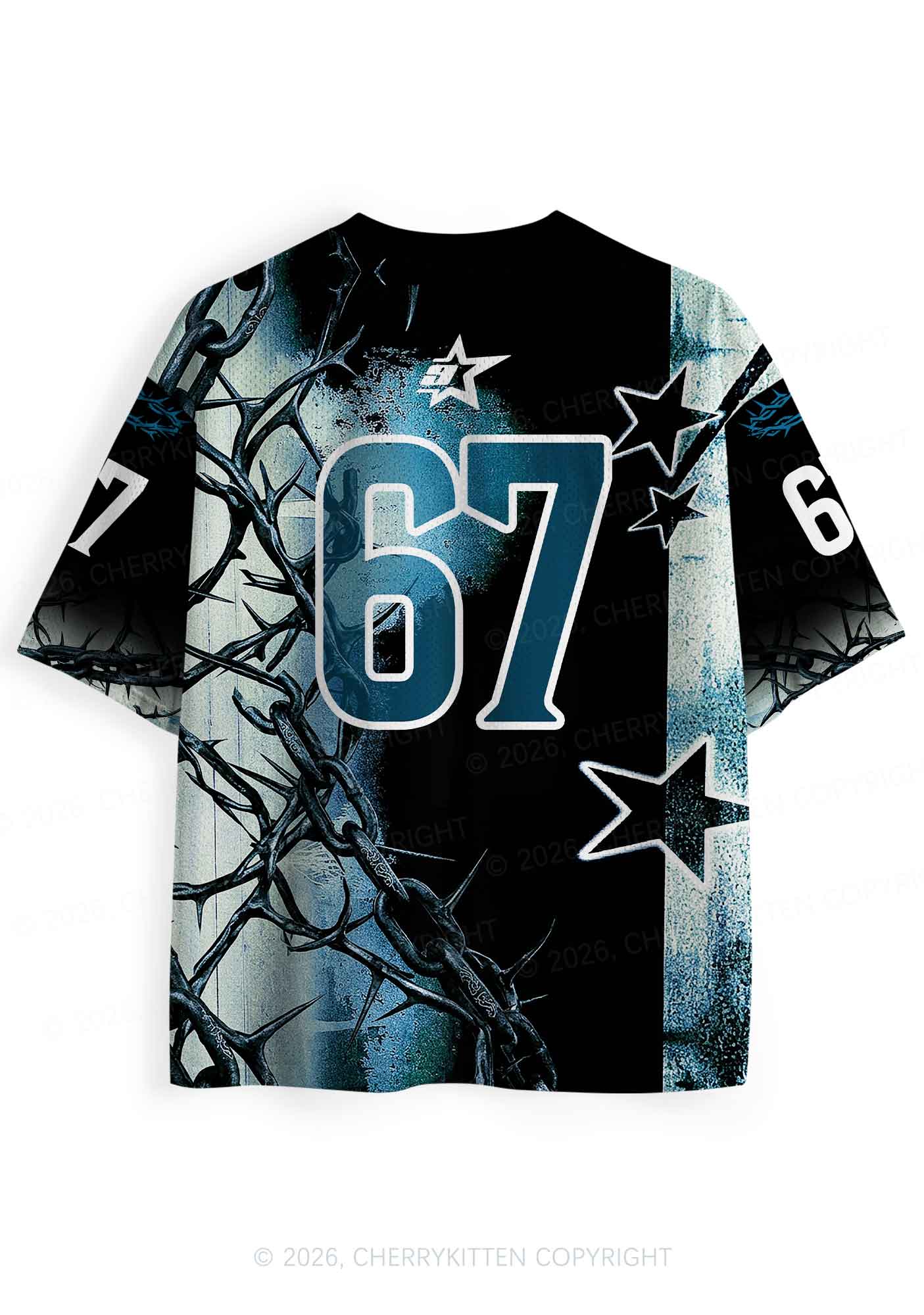 Black Thorn Dyke Pride Y2K Sport Jersey Shirts Cherrykitten