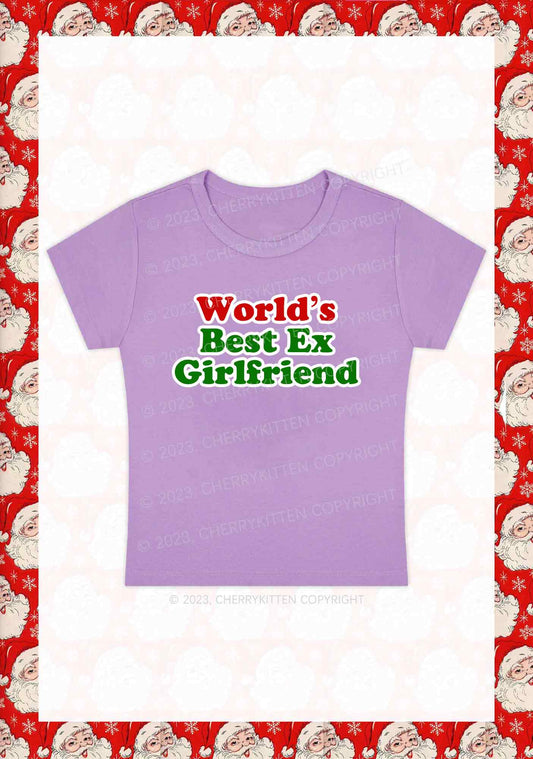 Best Ex Girlfriend Christmas Y2K Baby Tee Cherrykitten