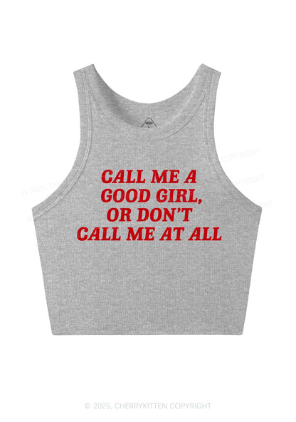 Call Me Good Girl Y2K Crop Tank Top Cherrykitten