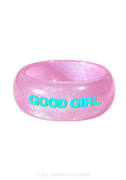 Good Girl Y2K Cuff Bangle Cherrykitten