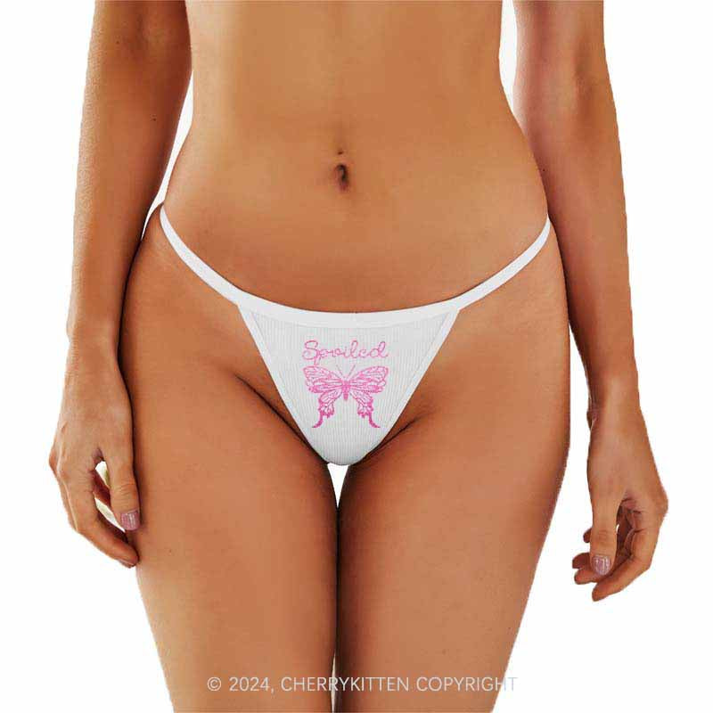 Spoiled Butterfly Y2K Flat String Thong Cherrykitten