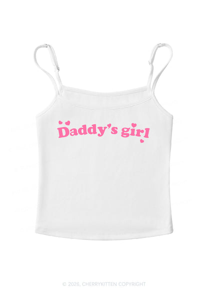Daddys Girl Valentine's Day Y2K Spaghetti Strap Cami Cherrykitten