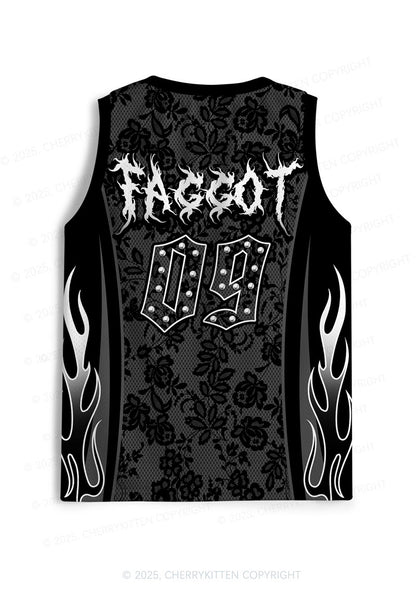 Custom Punk Faggot Pride Y2K Sport Jersey Tank Cherrykitten