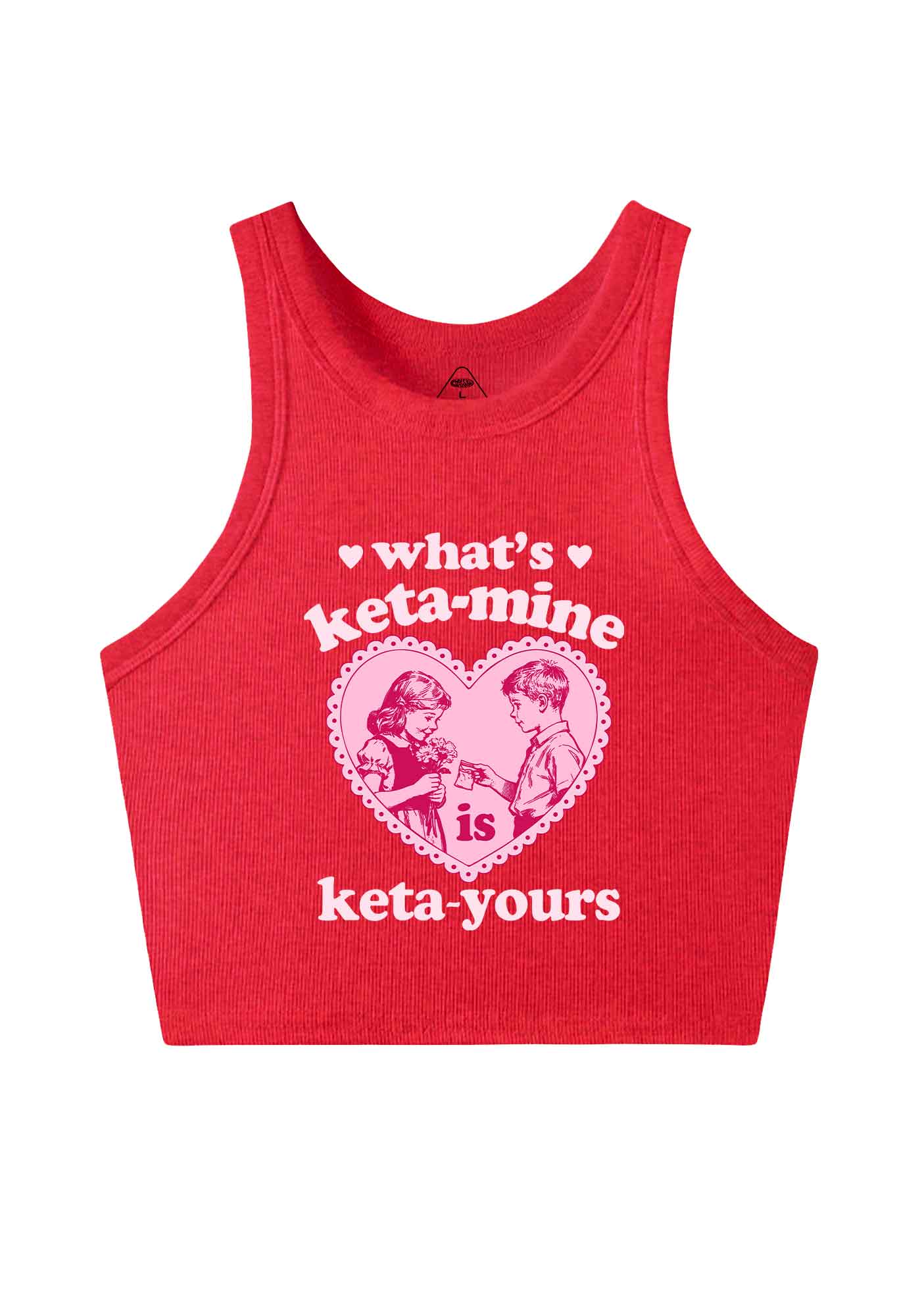Whats Kxxamine Y2K Crop Tank Top Cherrykitten
