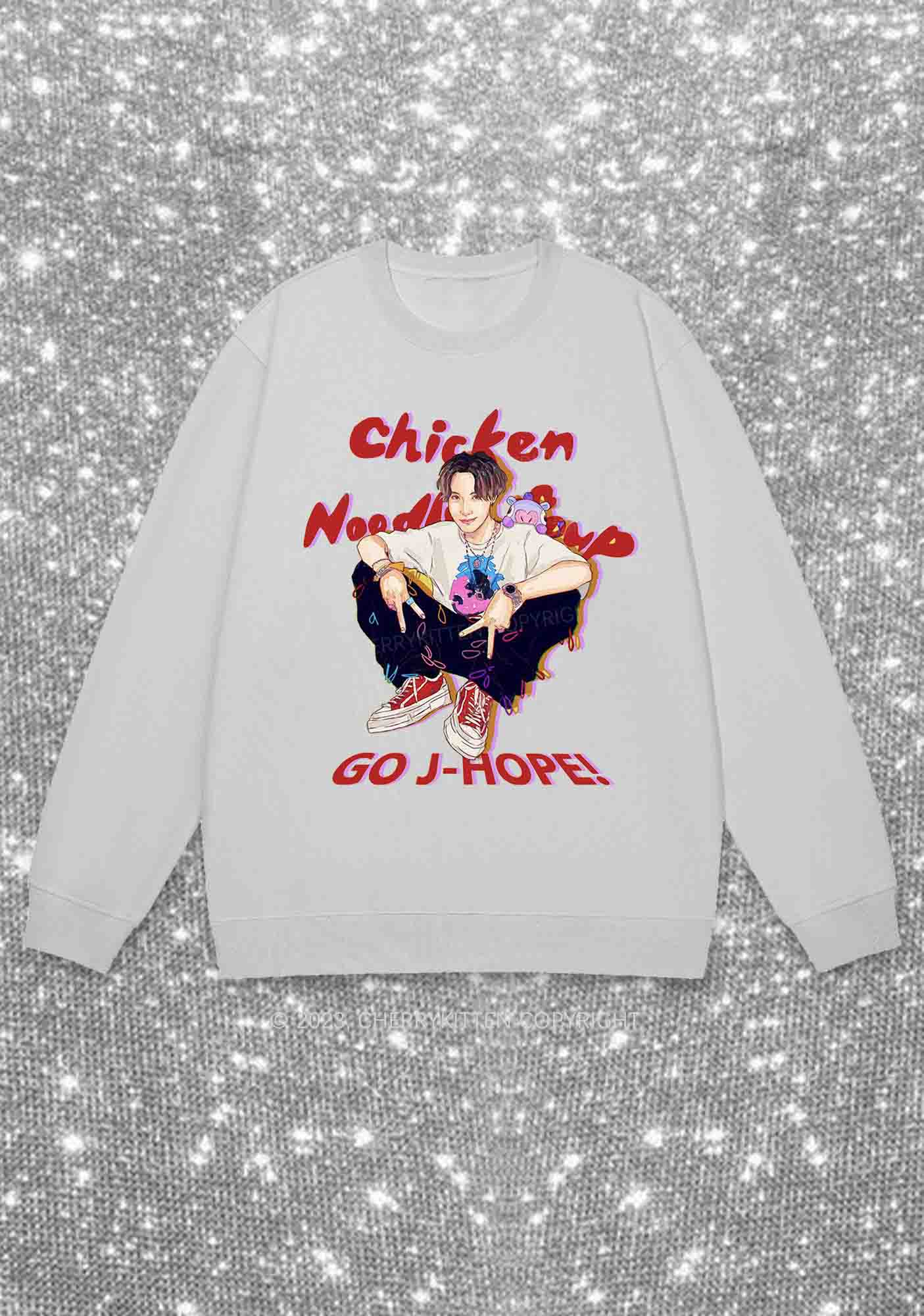Go JH Kpop Y2K Sweatshirt Cherrykitten