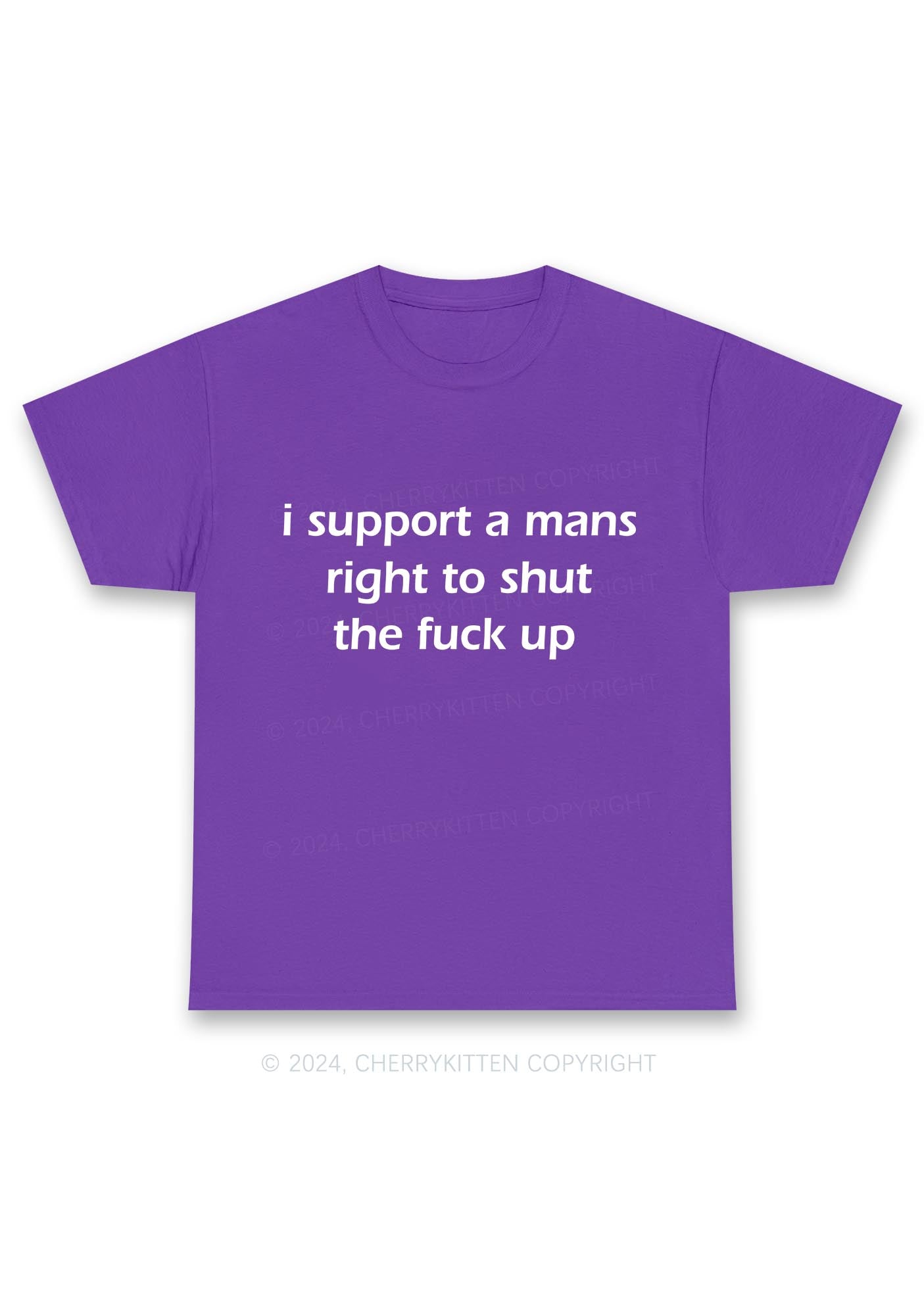 I Support A Mans Right Y2K Chunky Shirt Cherrykitten