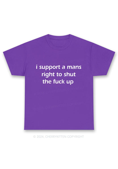 I Support A Mans Right Y2K Chunky Shirt Cherrykitten