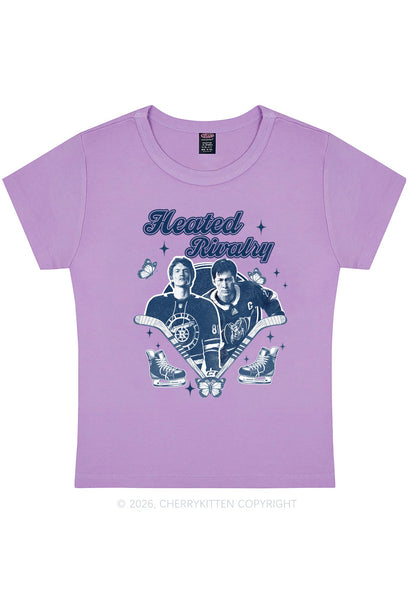 Retro Hockey Elements Y2K Baby Tee Cherrykitten