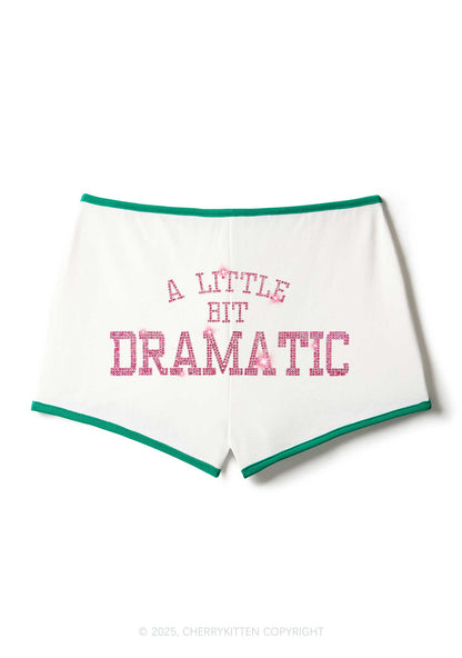 Rhinestone A Little Bit Dramatic Y2K Booty Shorts Cherrykitten