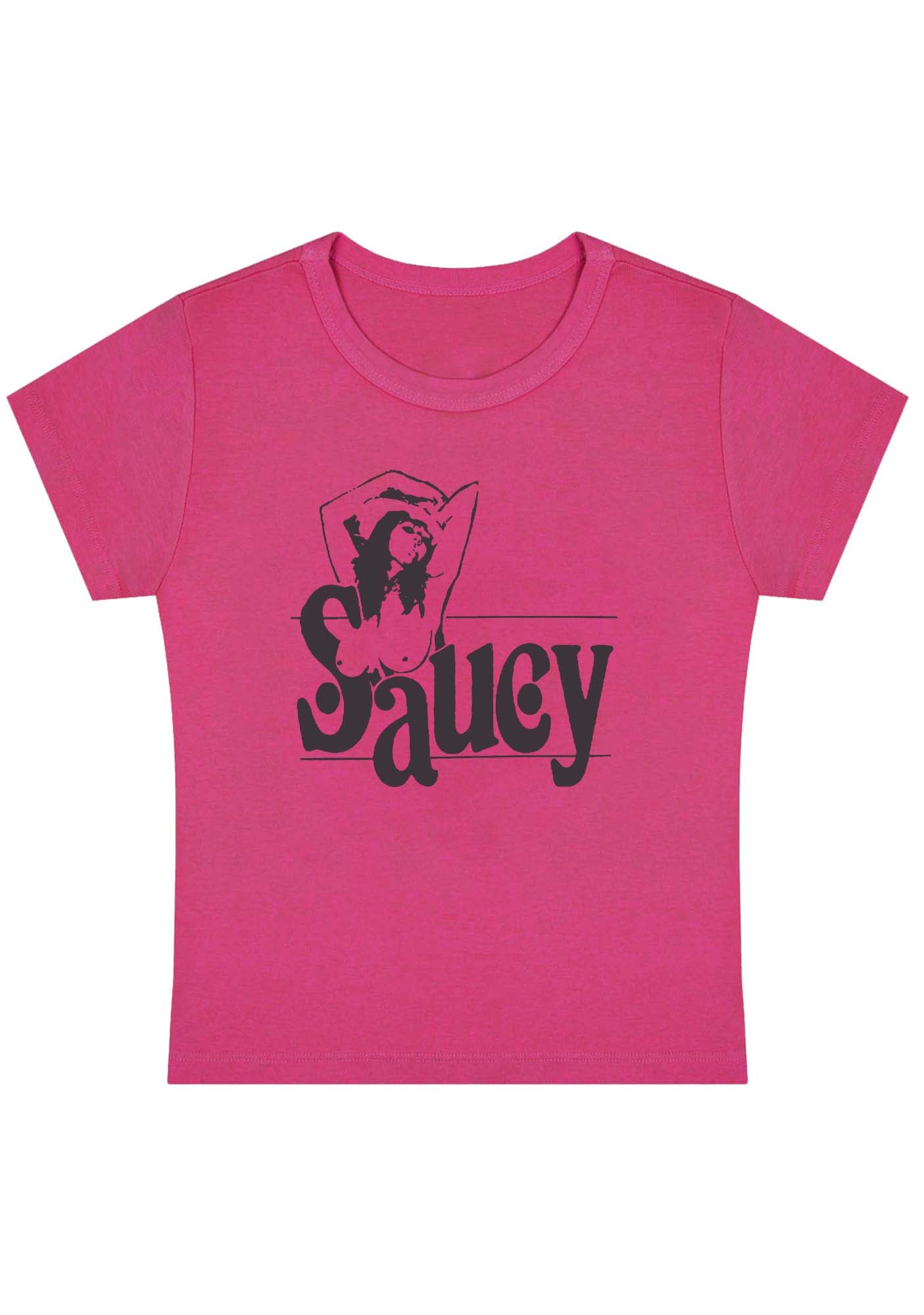 Saucy Girl Y2K Baby Tee