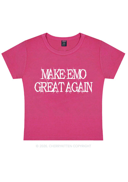 Make Emo Great Again Y2K Baby Tee Cherrykitten