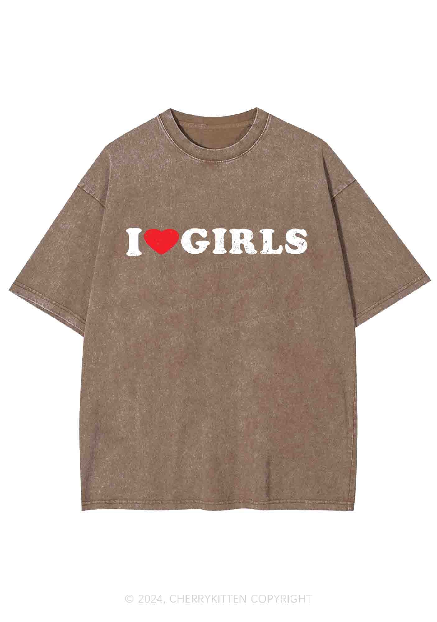 I Love Girls Y2K Washed Tee Cherrykitten