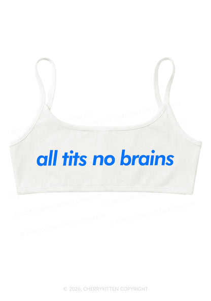 All Txts No Brains Y2K Super Crop Cami Cherrykitten