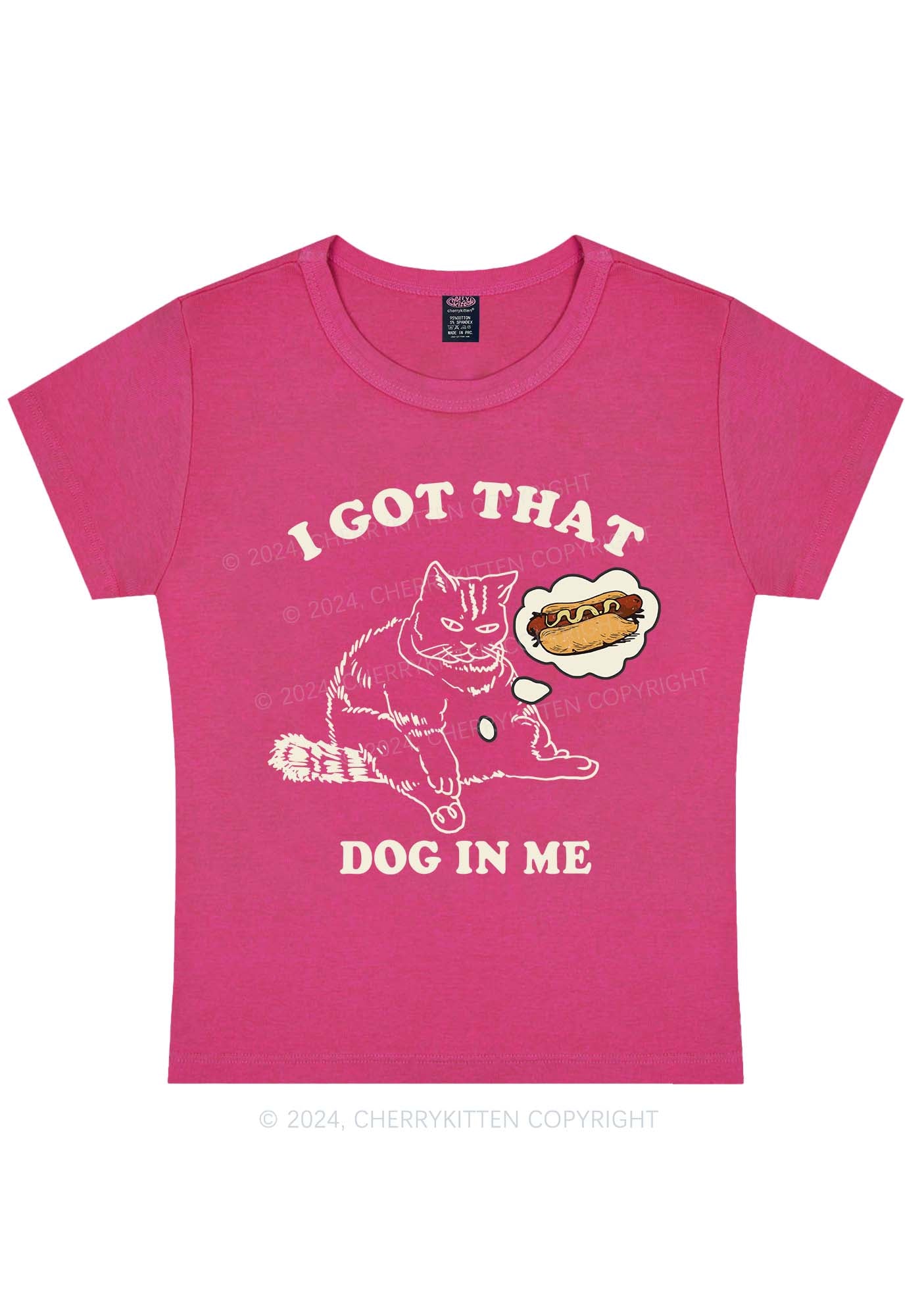 Curvy I Got That Y2K Baby Tee Cherrykitten