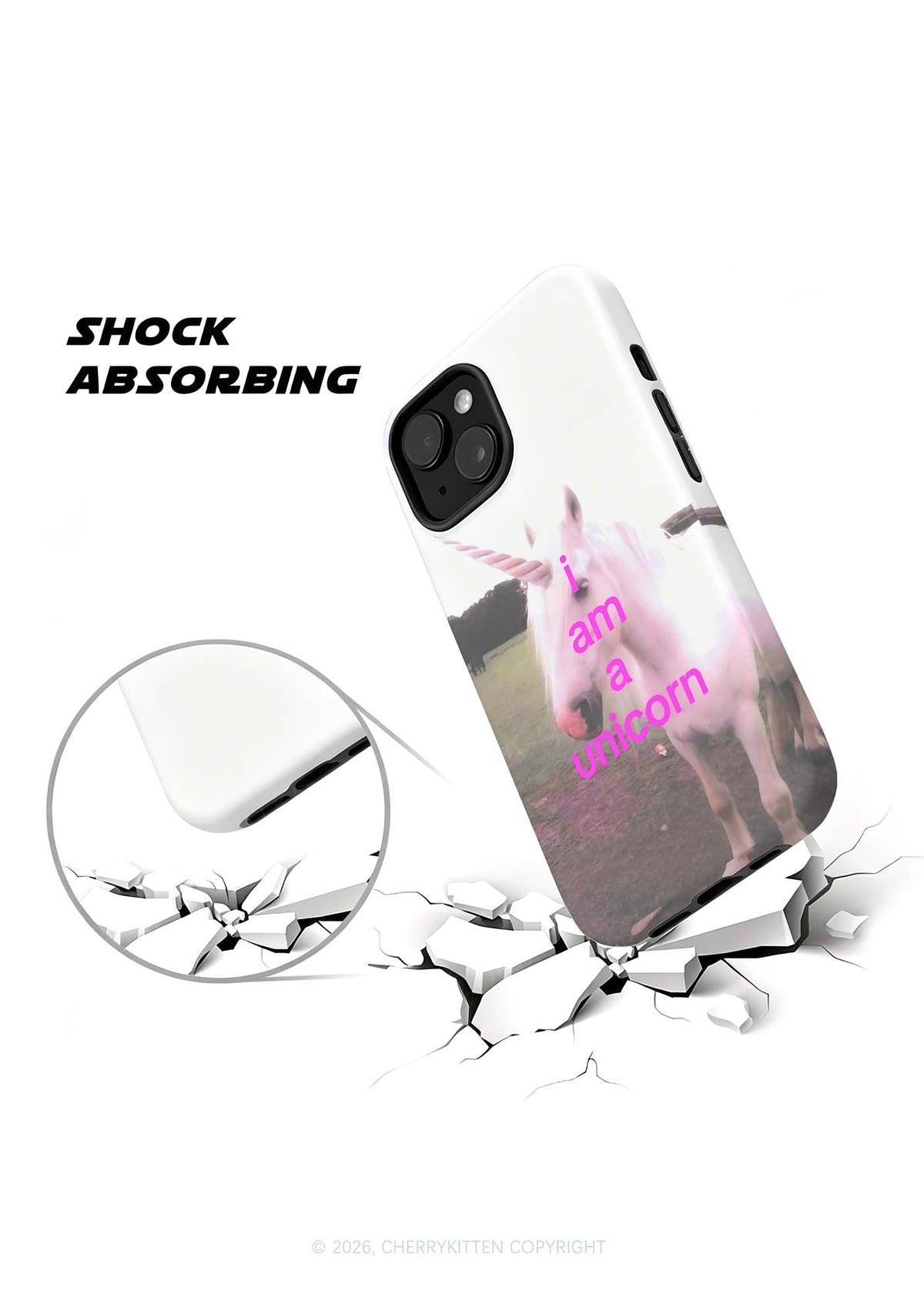 I Am A Unicorn Y2K Phone Case Cherrykitten