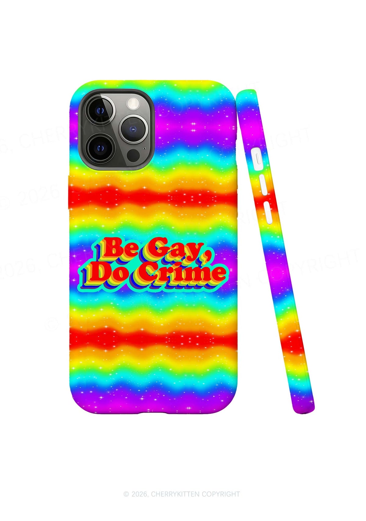 Be Gay Do Crime Pride Y2K Phone Case Cherrykitten