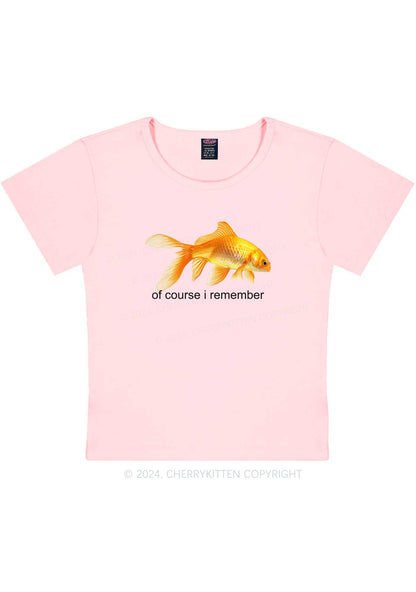 I Remember Goldfish Y2K Baby Tee Cherrykitten