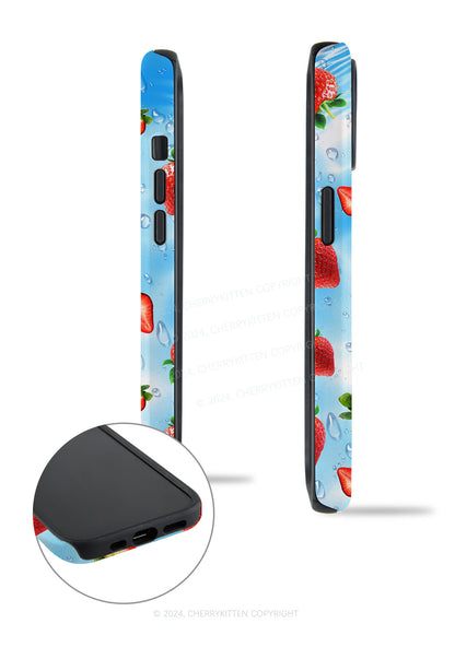 Blue Strawberry Y2K Phone Case Cherrykitten