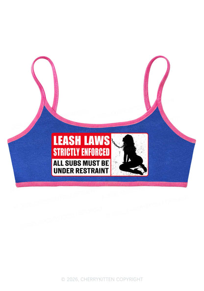 Leash Laws Strictly Enforced Y2K Super Crop Cami Cherrykitten