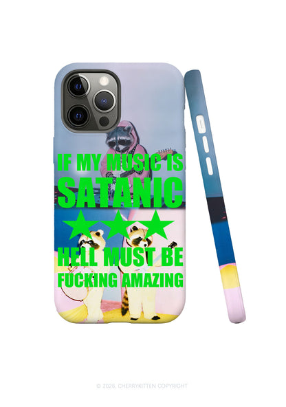 Halloween My Music Is Satanic Y2K Phone Case Cherrykitten