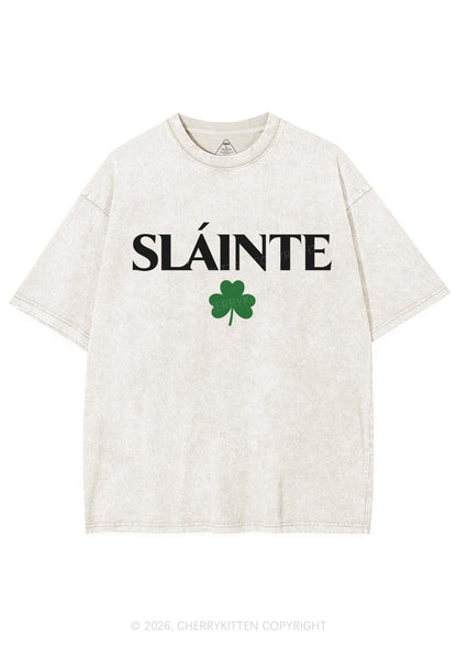 Slainte St Patricks Y2K Washed Tee Cherrykitten