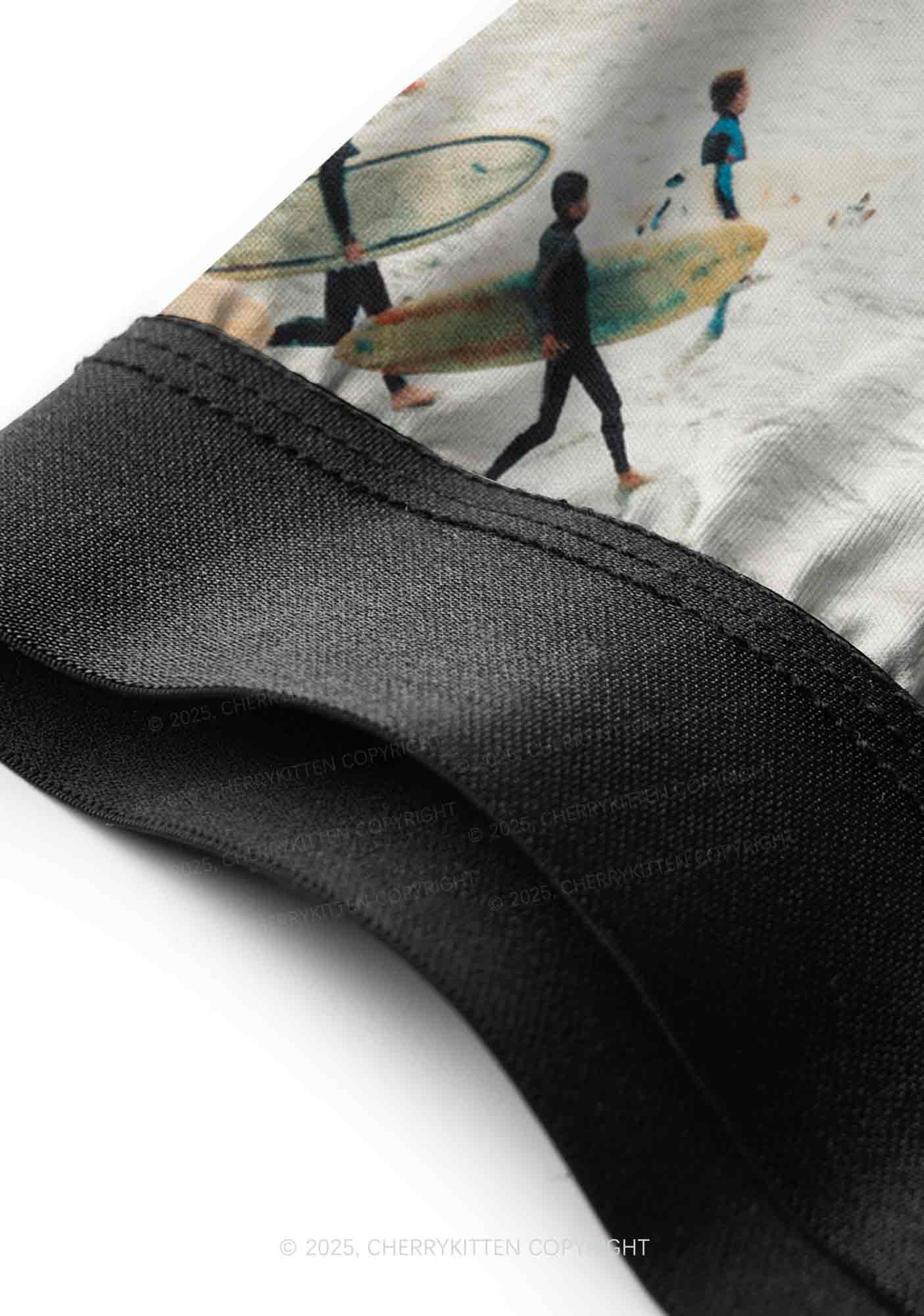 Surfing Beach Y2K Print Men Boxer Briefs Cherrykitten