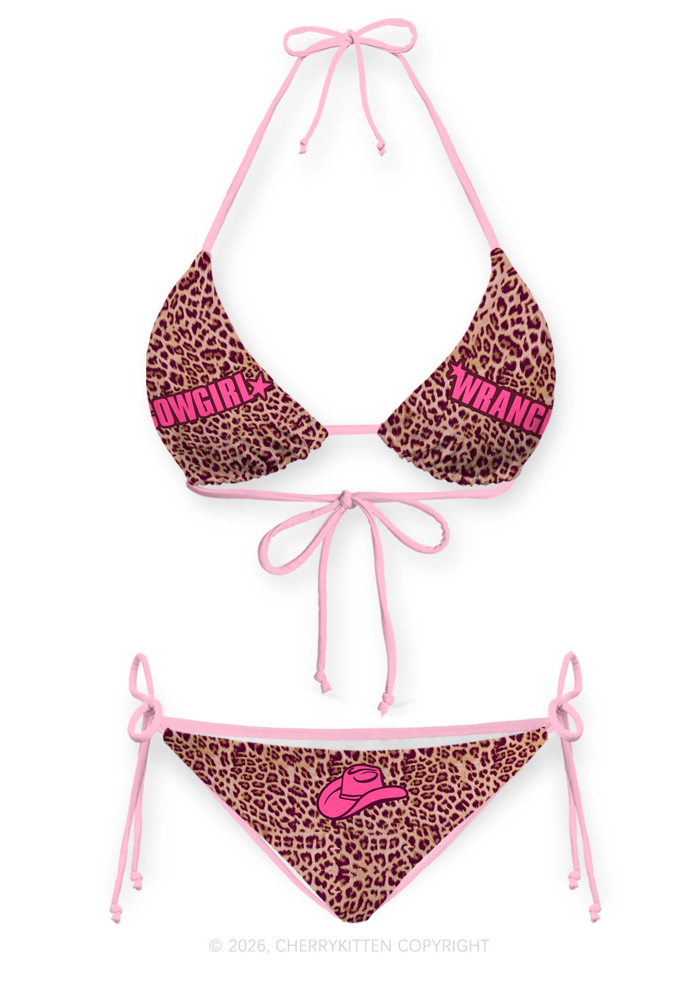 Cowgirl Wrangler Pride Y2K Print Bikini Set Cherrykitten