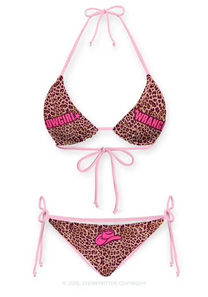 Cowgirl Wrangler Pride Y2K Print Bikini Set Cherrykitten