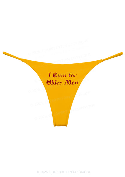Glitter Come For Older Men Y2K Bikini String Thong Cherrykitten