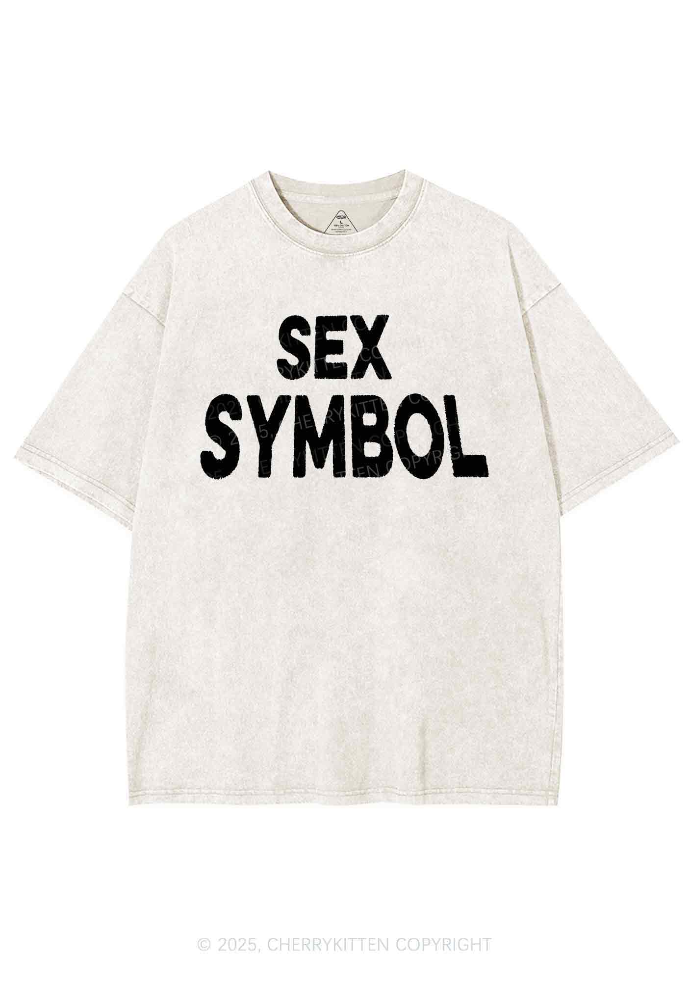 Sx Symbol Y2K Shirts Washed Tee Cherrykitten