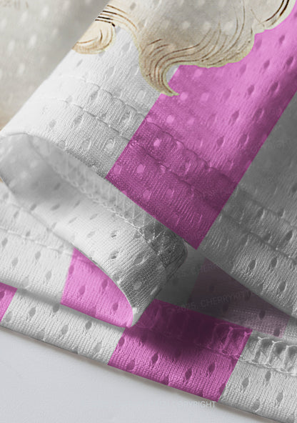 Custom Christmas Pink Santa Y2K Sport Jersey Shirts Cherrykitten