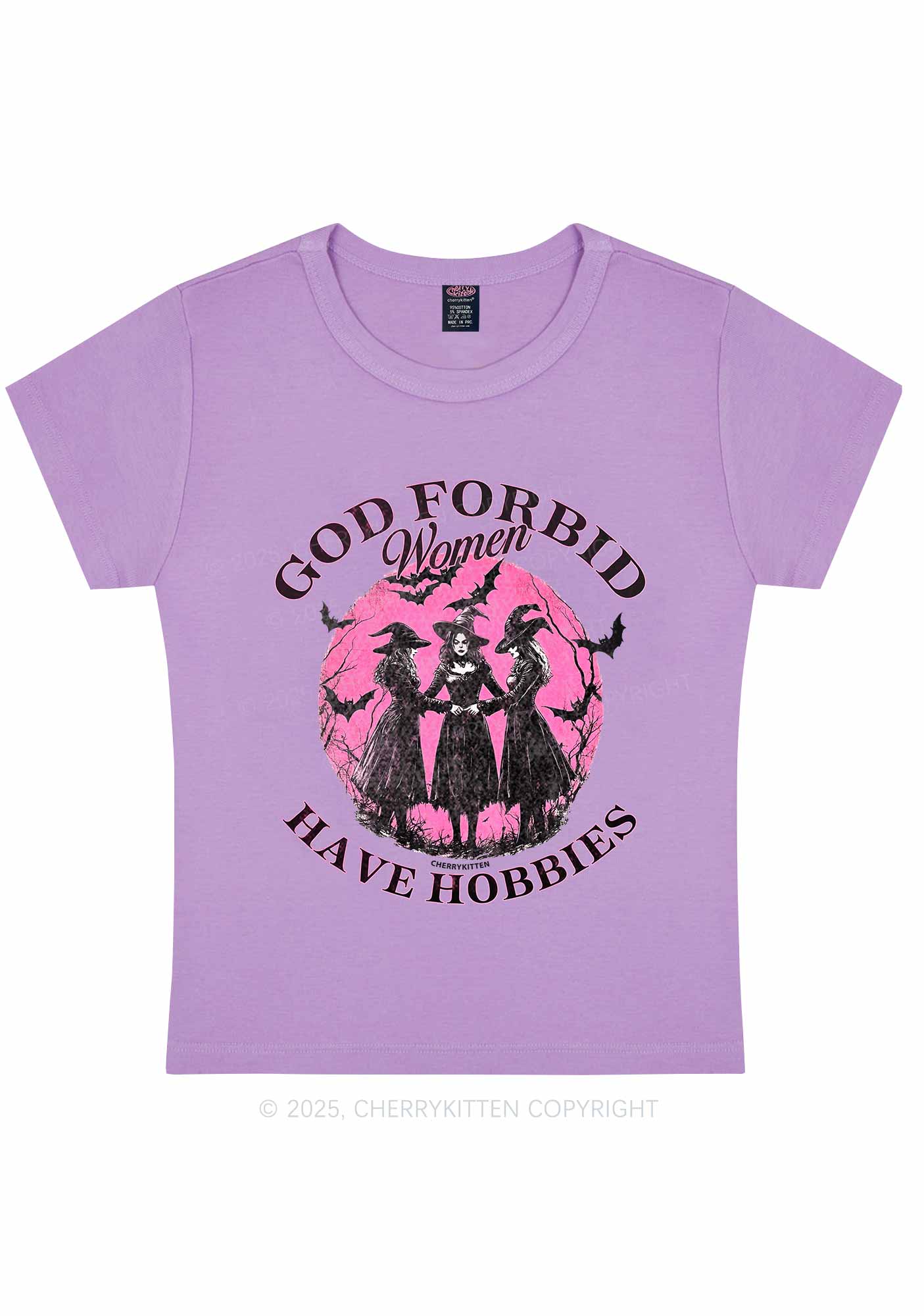 Halloween God Forbid Women Hobbies Y2K Baby Tee Cherrykitten