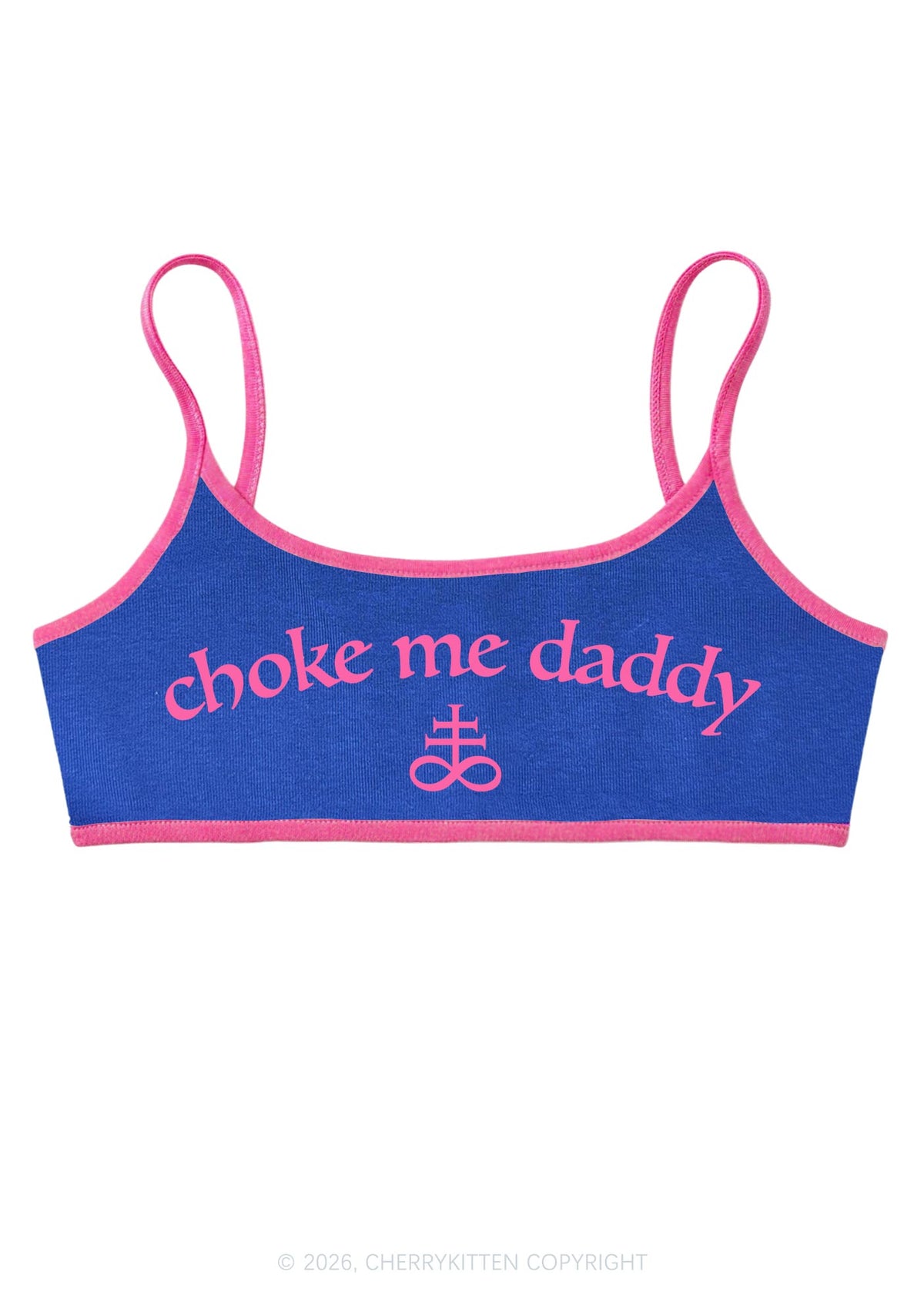 Choke Me Daddy Y2K Super Crop Cami Cherrykitten