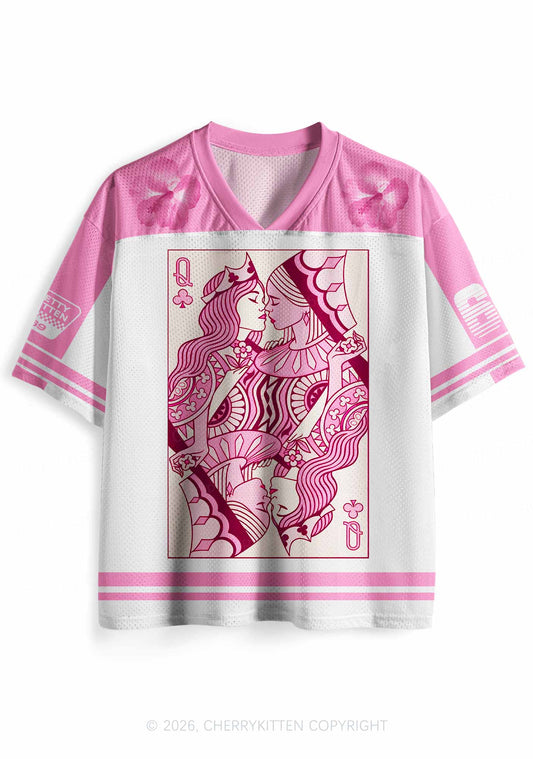 Lesbian Queen Pride Y2K Sport Jersey Shirts Cherrykitten