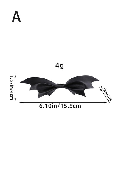 Halloween Leather Bat Y2k Hair Claw Cherrykitten