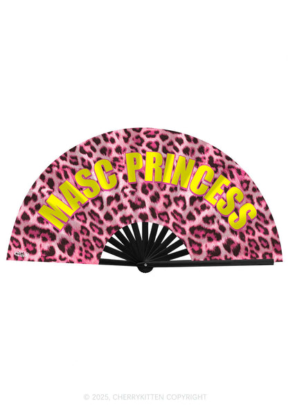 Masc Princess Pride Y2K Rave Hand Fan Cherrykitten
