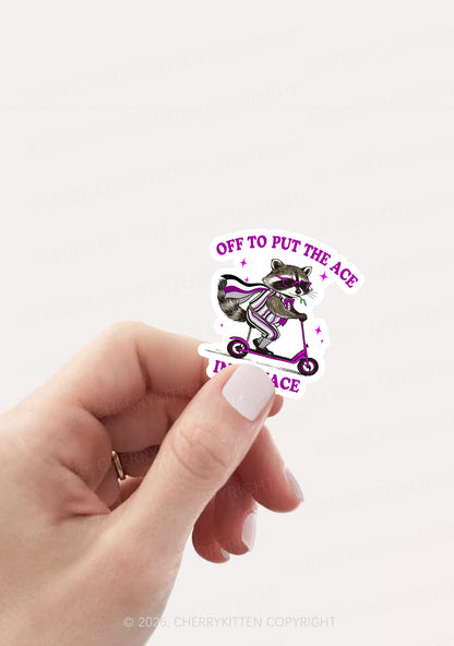 Put The Ace In Menace Pride 1pc Y2K Sticker Cherrykitten