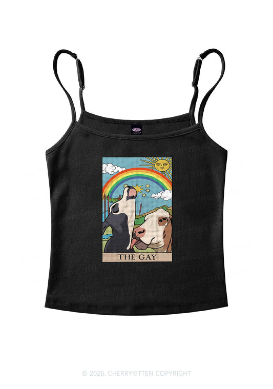 The Gay Pride Y2K Spaghetti Strap Cami Cherrykitten