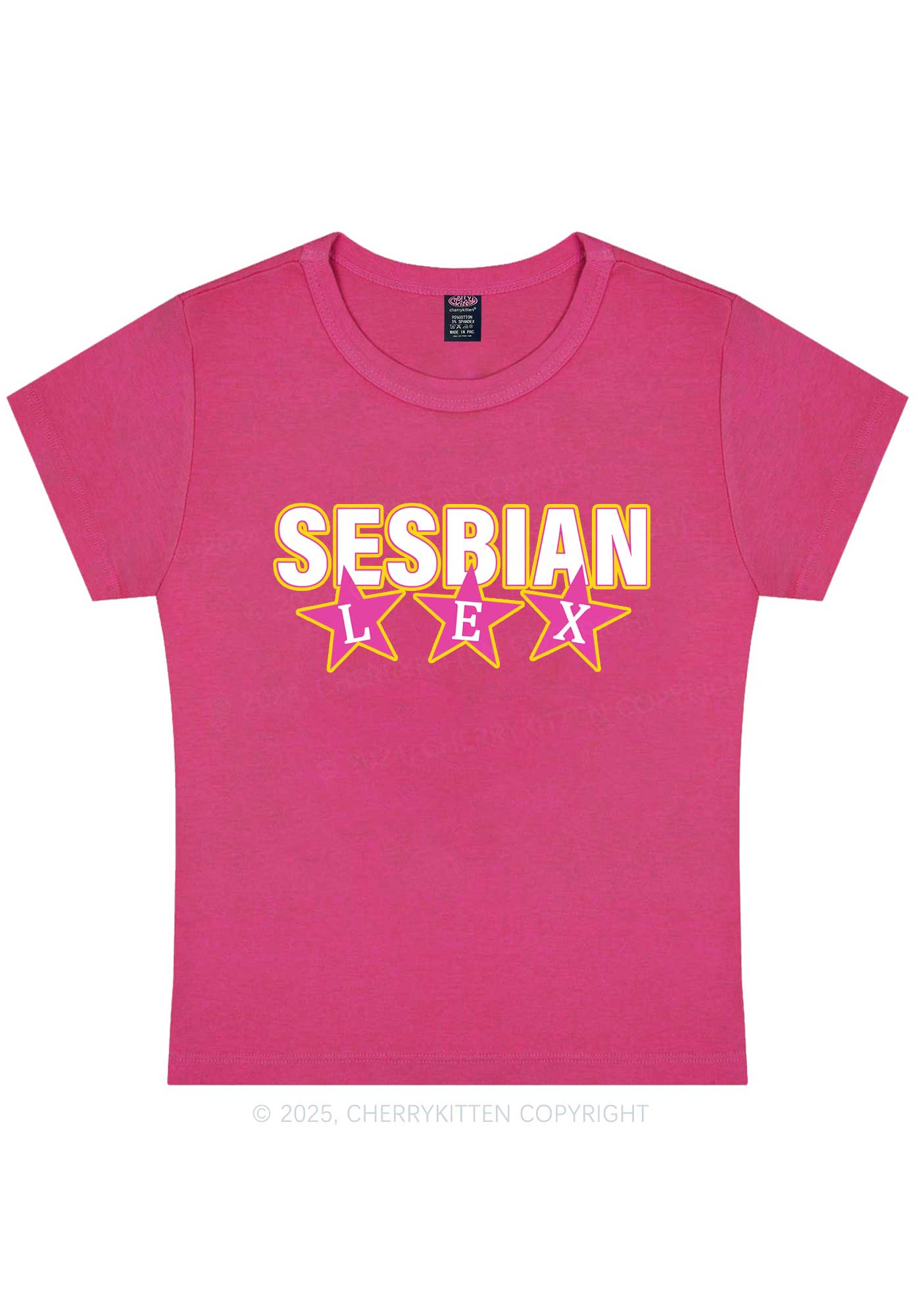 Sesbian Lex Y2K Baby Tee Cherrykitten