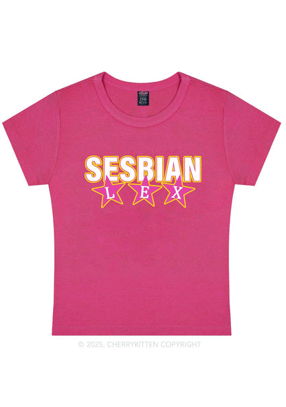 Sesbian Lex Y2K Baby Tee Cherrykitten
