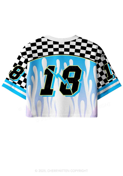 Custom Blue Pickle Slxt Y2K Crop Sport Jersey Shirts Cherrykitten